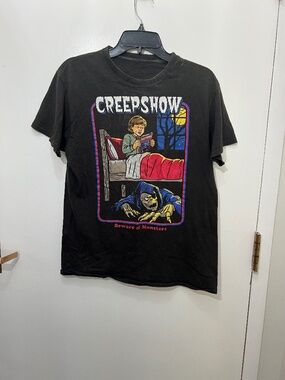 Creepshow Horror Movie BEWARE OF MONSTERS black T-Shirt Size L